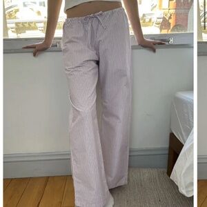 Brandy Melville Anastasia Pants - red stripes